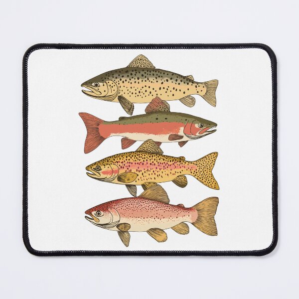 Item preview, Lake Brook Trout Fishing Pattern designed and sold by YalenArt.