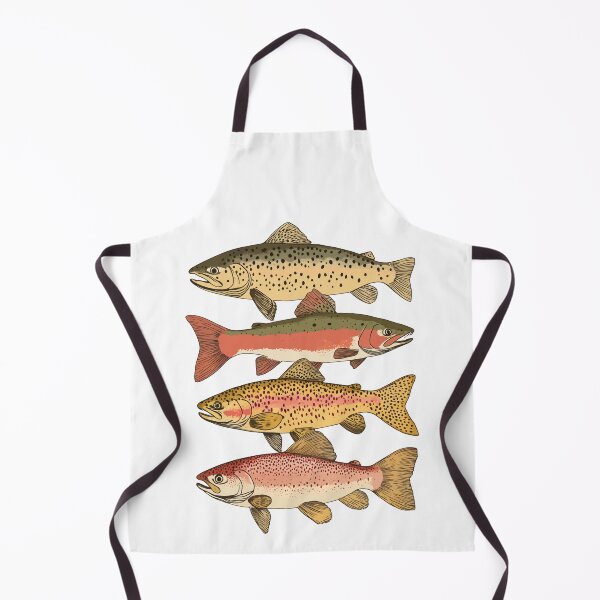Item preview, Lake Brook Trout Fishing Pattern designed and sold by YalenArt.