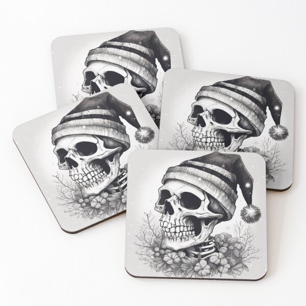 Item preview, Christmas and Holiday Skeleton - Watercolor & Ink 27 designed and sold by KBMediaArt.
