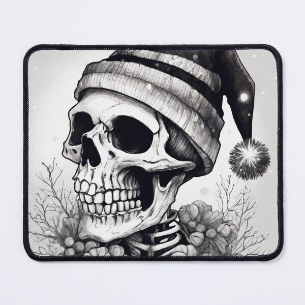 Item preview, Christmas and Holiday Skeleton - Watercolor & Ink 27 designed and sold by KBMediaArt.