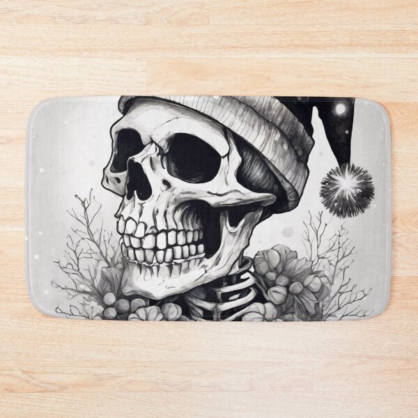 Item preview, Christmas and Holiday Skeleton - Watercolor & Ink 27 designed and sold by KBMediaArt.