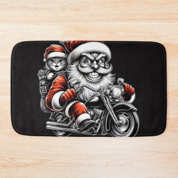 Item preview, Biker Santa and Cat designed and sold by Jurand  Creations.
