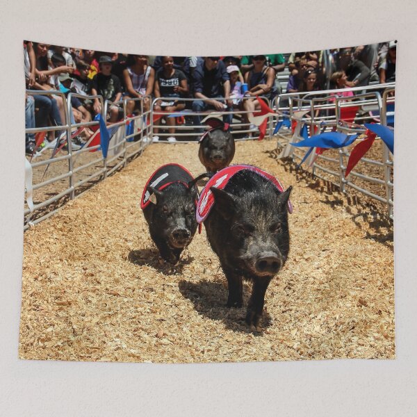 Item preview, Piggies Race to the Finish! designed and sold by heatherfriedman.