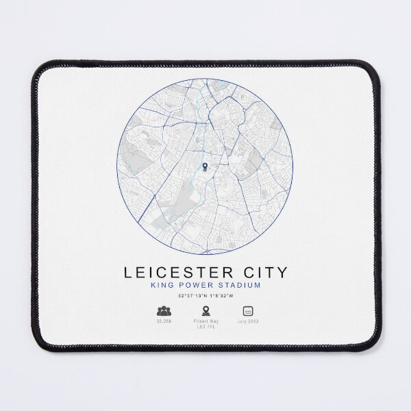 Item preview, King Power Stadium Map Print - Leicester City FC Home Ground designed and sold by HNRYdesign.