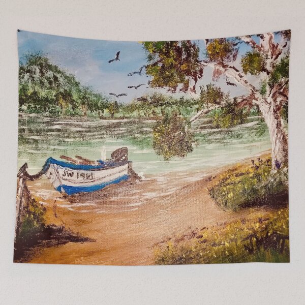 Item preview, Boat at the Beach designed and sold by TinaJostDesigns.