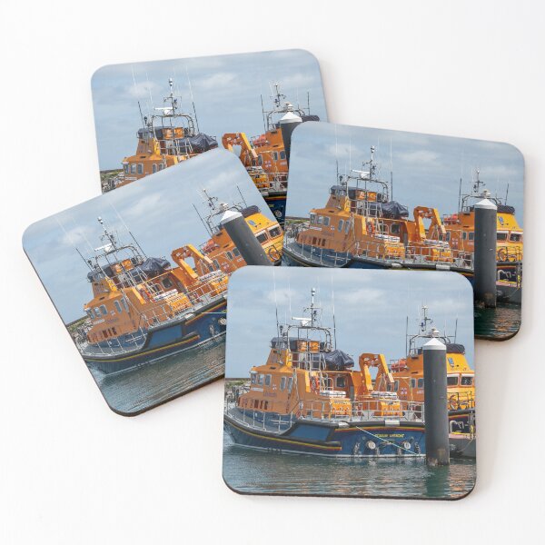 Item preview, RNLI lifeboats moored in Brixham harbour designed and sold by yackers1.