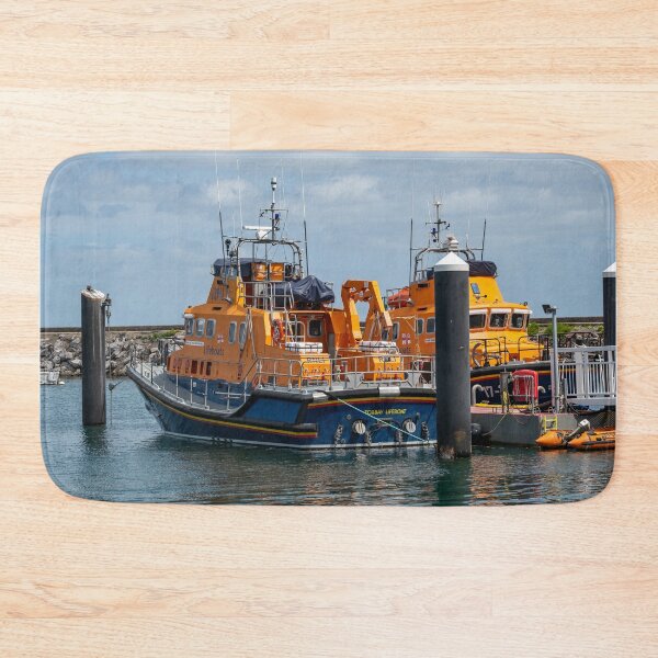 Item preview, RNLI lifeboats moored in Brixham harbour designed and sold by yackers1.