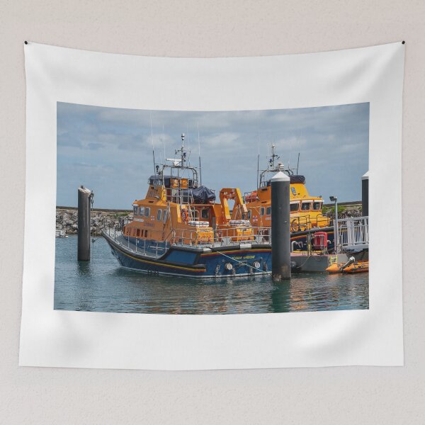 Item preview, RNLI lifeboats moored in Brixham harbour designed and sold by yackers1.