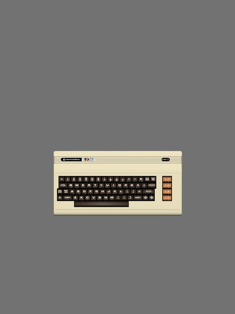 Thumbnail 4 of 4, iPhone Case, Commodore VC-20 Full Computer - Version 8 - Germany Microgramma designed and sold by ABSTRACT-IVISM.