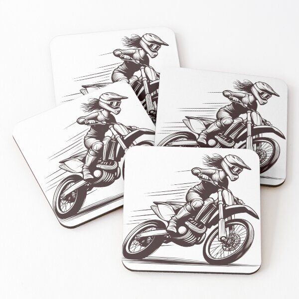 Item preview, MotoCross Lady, Woman on motorcycle, Girl on Dirt Bike designed and sold by Cr320.