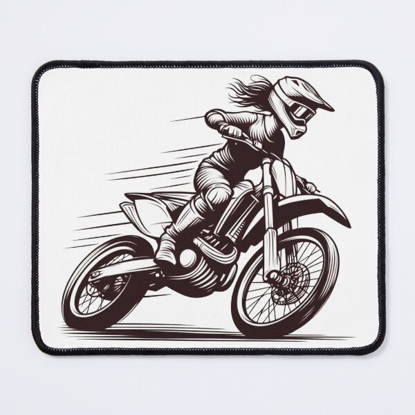 Item preview, MotoCross Lady, Woman on motorcycle, Girl on Dirt Bike designed and sold by Cr320.