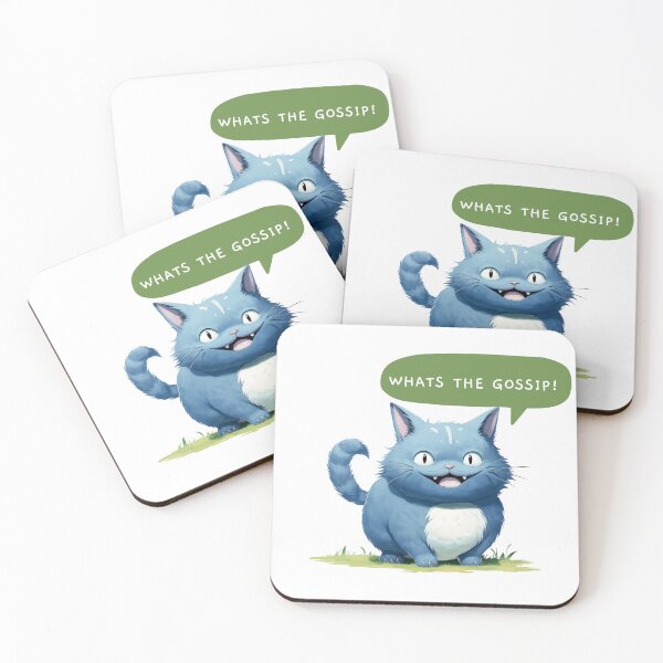 Item preview, Nosey cat asking what's the gossip! designed and sold by Boggy62.