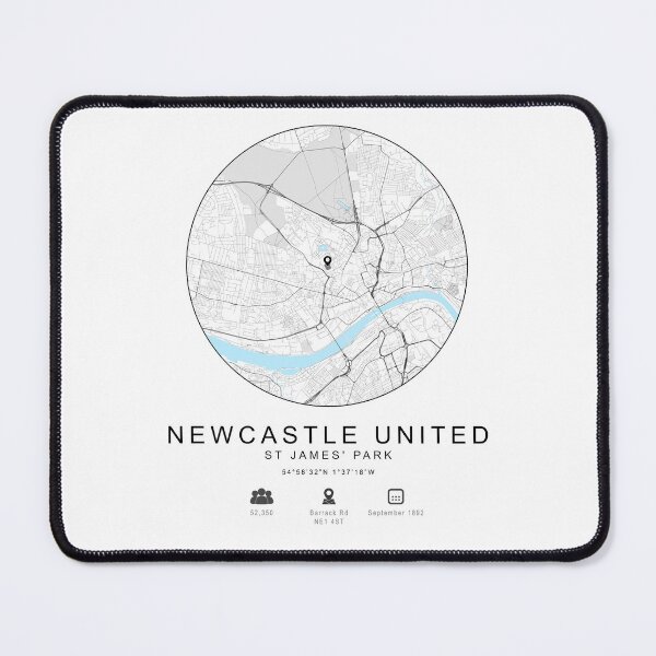 Item preview, St James' Park Map Print - Newcastle United FC Home Ground designed and sold by HNRYdesign.