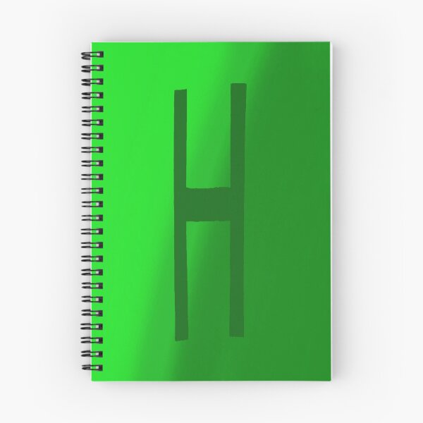 Item preview, H verde con fondo degradado designed and sold by MusicQueen17.