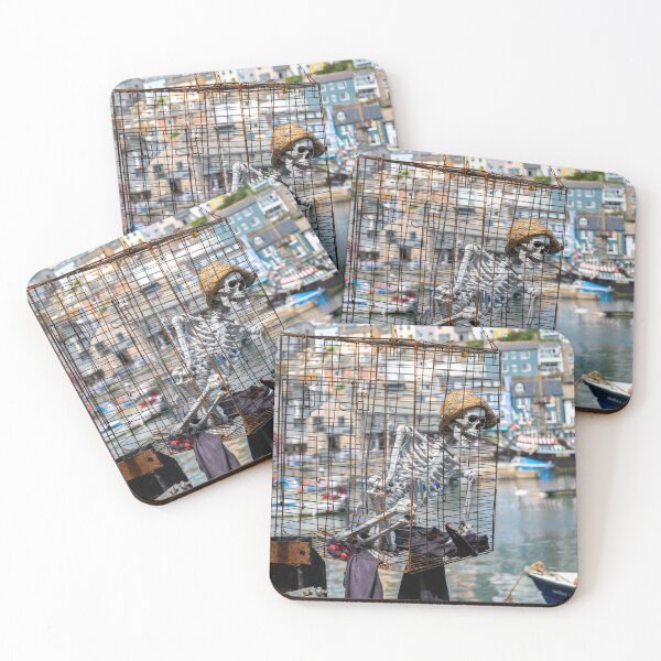 Item preview, Caged skeleton in Brixham harbour designed and sold by yackers1.
