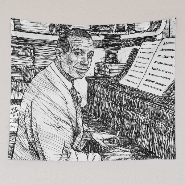 Item preview, COLE PORTER ink portrait .1 designed and sold by lautir.