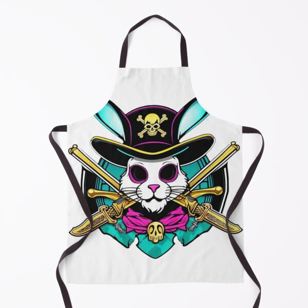 Item preview, Pirate Rabbit with Swords and Hat designed and sold by Yas_oma.