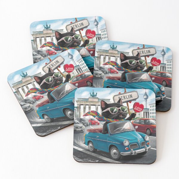 Item preview, Cat on tour - I love Germany! - Berlin designed and sold by lavka-xd.