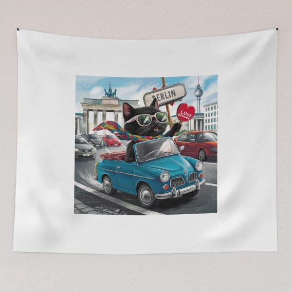 Item preview, Cat on tour - I love Germany! - Berlin designed and sold by lavka-xd.