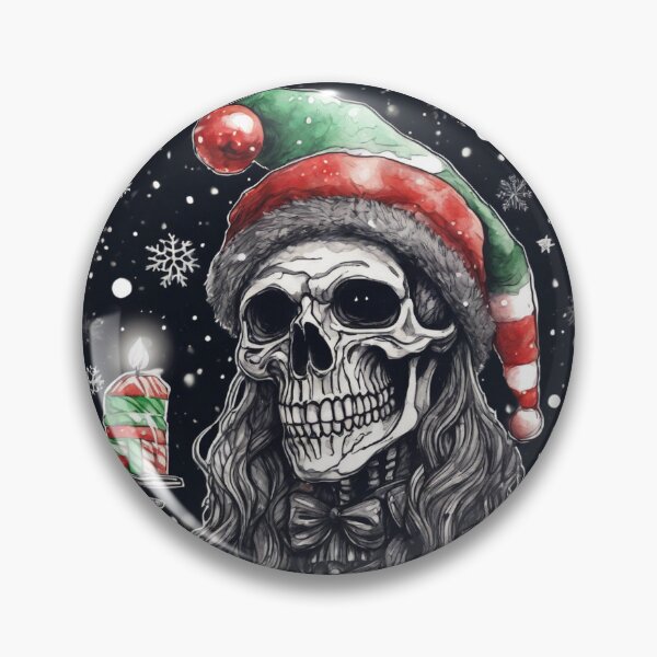 Item preview, Christmas and Holiday Skeleton - Watercolor & Ink 31 designed and sold by KBMediaArt.