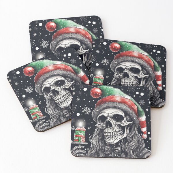 Item preview, Christmas and Holiday Skeleton - Watercolor & Ink 31 designed and sold by KBMediaArt.