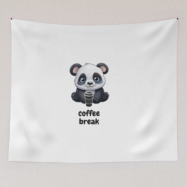 Item preview, Cute Coffee Panda designed and sold by Pixelplanetdesigns.