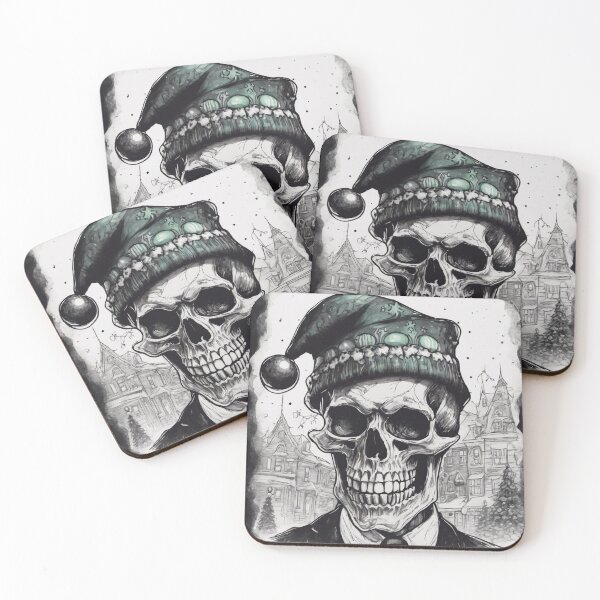 Item preview, Christmas and Holiday Skeleton - Watercolor & Ink 34 designed and sold by KBMediaArt.