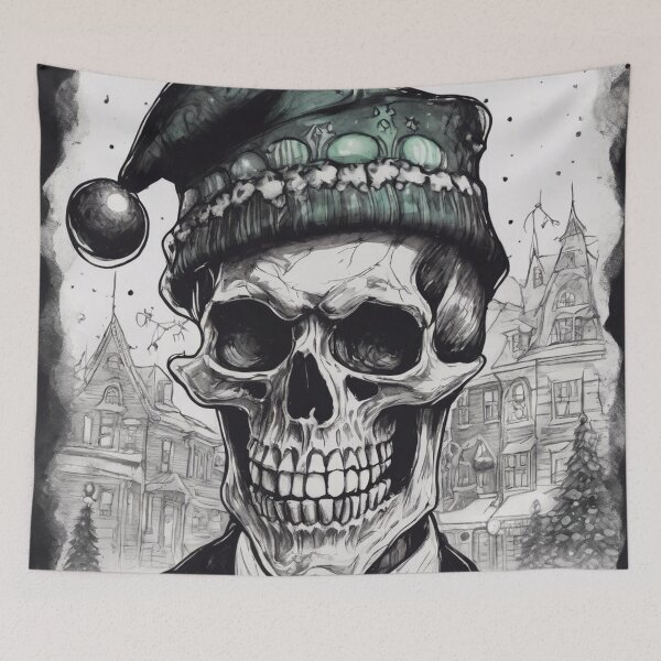 Item preview, Christmas and Holiday Skeleton - Watercolor & Ink 34 designed and sold by KBMediaArt.