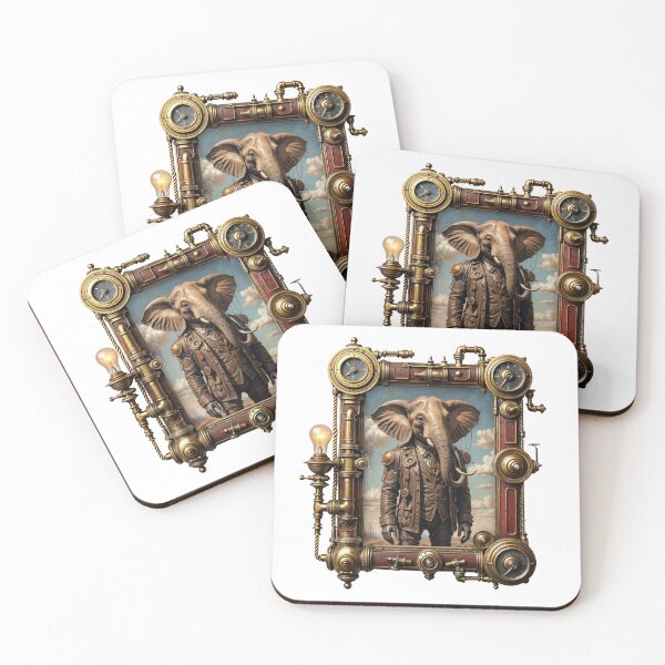 Item preview, Steam Zoo - Elephant designed and sold by EvansCreative.