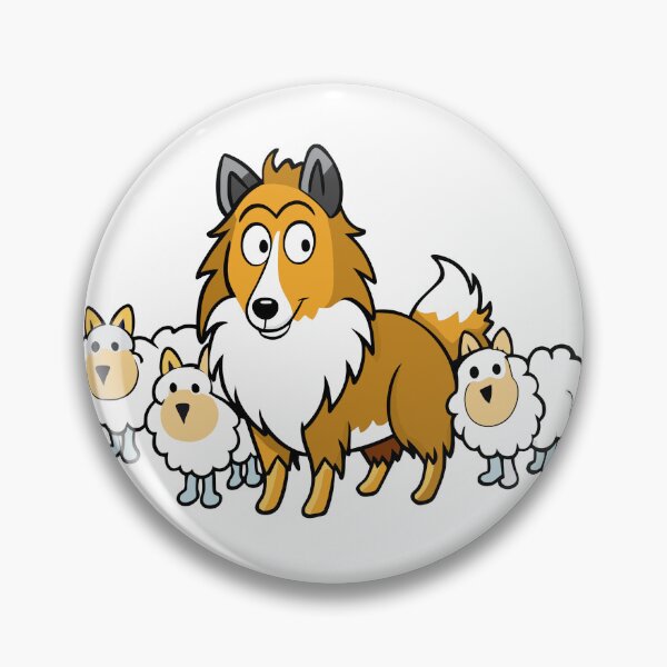 Item preview, Shetland Sheepdog Herding Sheep Digital Art designed and sold by iwcus.