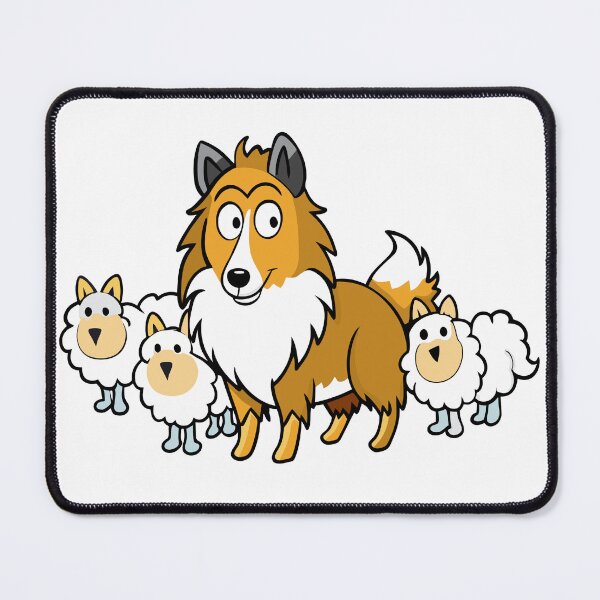 Item preview, Shetland Sheepdog Herding Sheep Digital Art designed and sold by iwcus.
