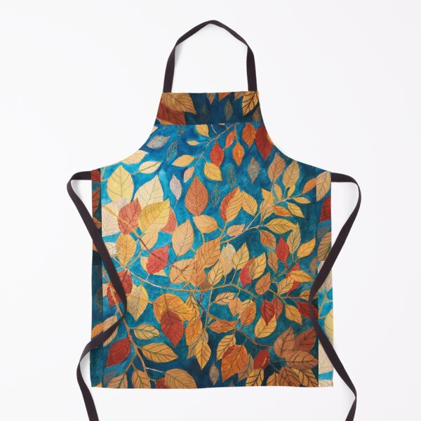 Item preview, Golden autumn leaves watercolour painting designed and sold by esvb.