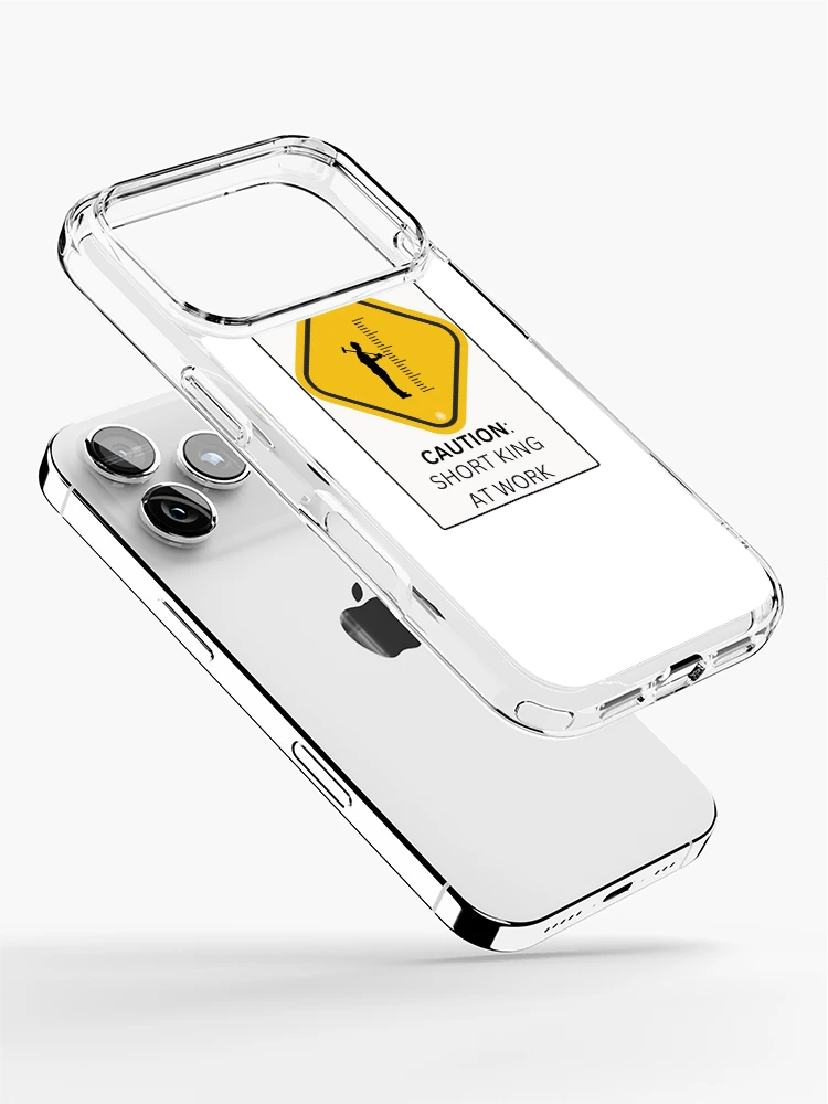Thumbnail 2 of 5, iPhone Case, CAUTION: Short King at Work - Construction designed and sold by PlumTreeDesign.