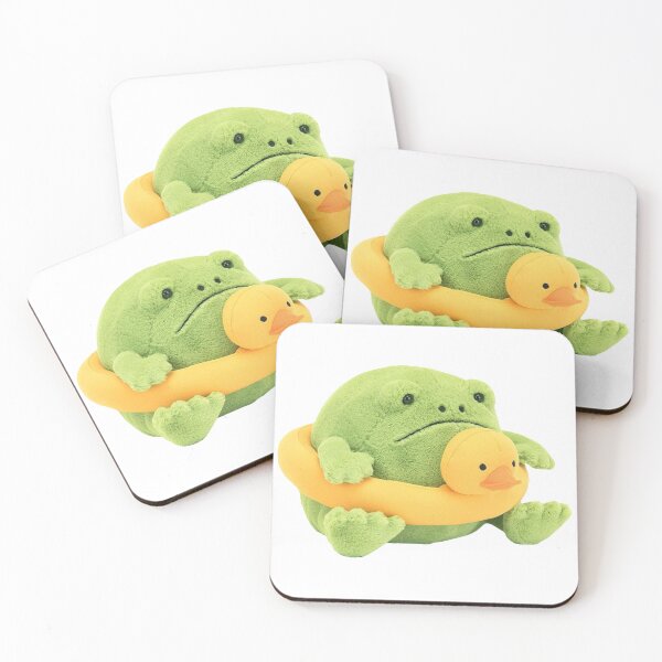 Item preview, Plush Stuffed Green Frog with Rubber Ducky Tube designed and sold by Maggie Elias.