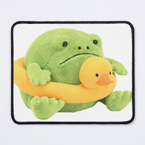 Item preview, Plush Stuffed Green Frog with Rubber Ducky Tube designed and sold by Maggie Elias.