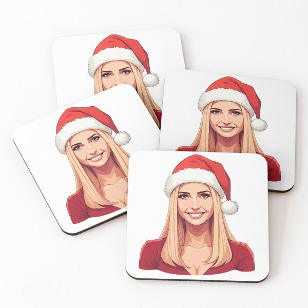 Item preview, Ivanka Trump Wearing Santa Claus Christmas Hat designed and sold by deelitt.