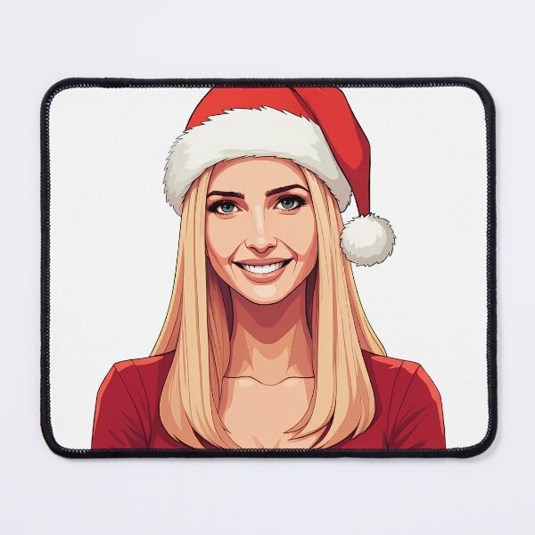 Item preview, Ivanka Trump Wearing Santa Claus Christmas Hat designed and sold by deelitt.
