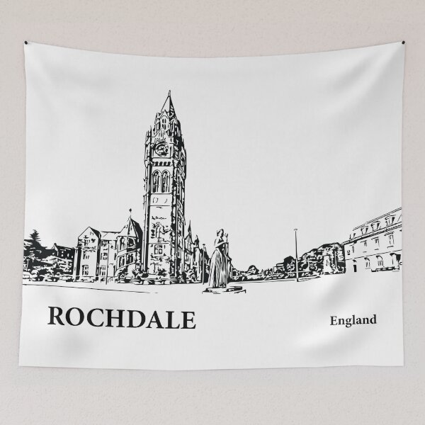 Item preview, Rochdale England designed and sold by Lakeric Cityscapes.