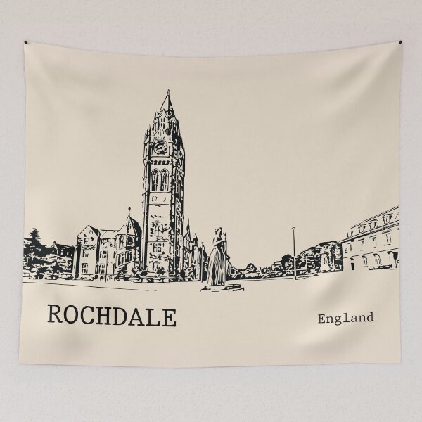 Item preview, Rochdale England designed and sold by Lakeric Cityscapes.