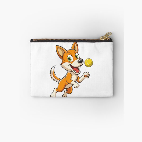 Item preview, Energetic Toy Fox Terrier Playing Fetch designed and sold by iwcus.