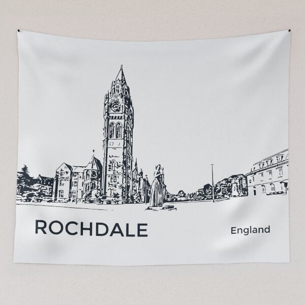 Item preview, Rochdale England designed and sold by Lakeric Cityscapes.
