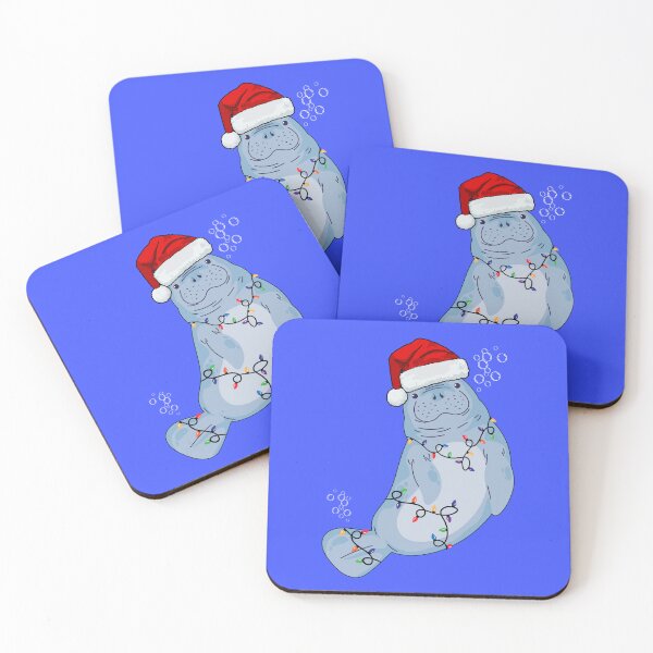 Item preview, Christmas Manatee designed and sold by LeoAndLilly.