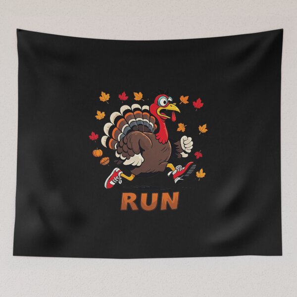 Item preview, Funny Thanksgiving Turkey Run Fall Season designed and sold by Alex Songs.