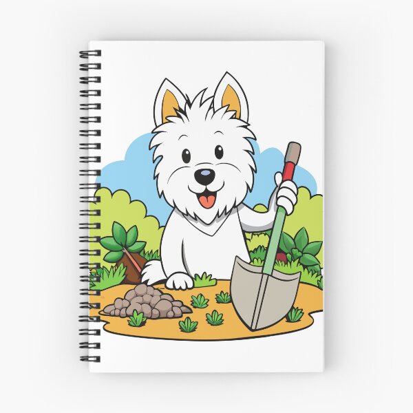 Item preview, West Highland White Terrier Digging in Garden Art designed and sold by iwcus.
