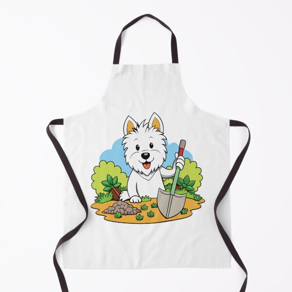 Item preview, West Highland White Terrier Digging in Garden Art designed and sold by iwcus.