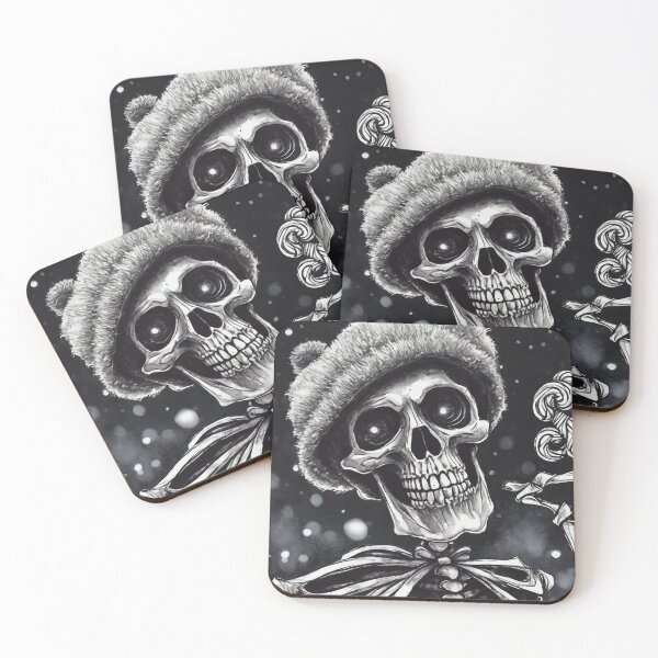 Item preview, Christmas and Holiday Skeleton - Watercolor & Ink 37 designed and sold by KBMediaArt.