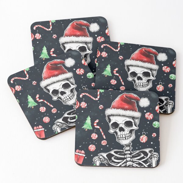 Item preview, Christmas and Holiday Skeleton - Watercolor & Ink 38 designed and sold by KBMediaArt.