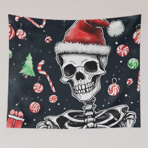 Item preview, Christmas and Holiday Skeleton - Watercolor & Ink 38 designed and sold by KBMediaArt.