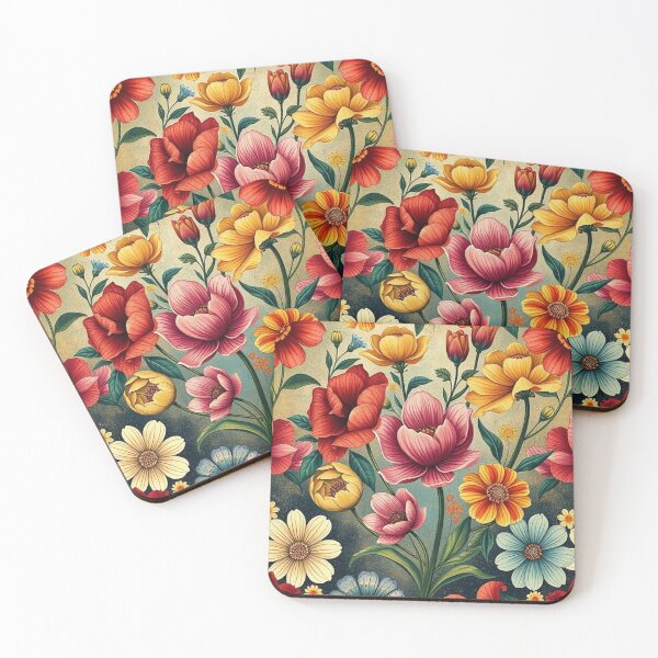 Item preview, Vintage Floral Delight: Retro Seamless Patterns designed and sold by hjian8219.