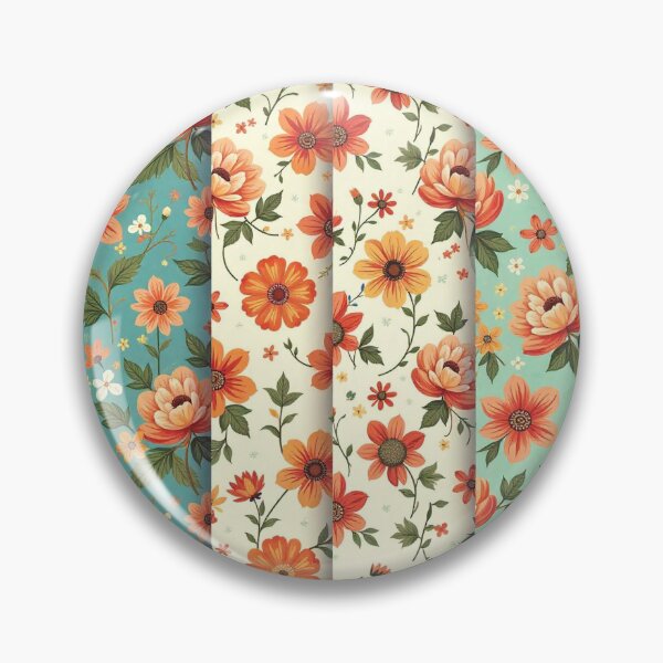 Item preview, Vintage Floral Delight: Retro Seamless Patterns designed and sold by hjian8219.